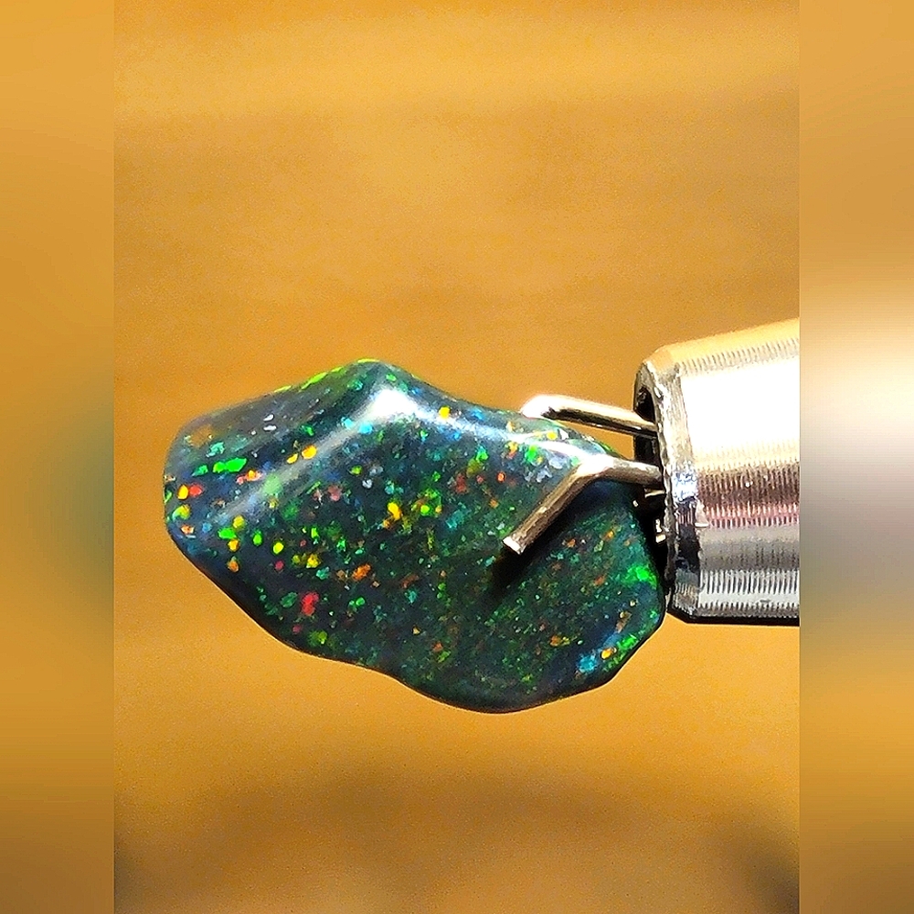 Random Black Ethiopian Fire Opal Rough Polished Crystal Untreated
